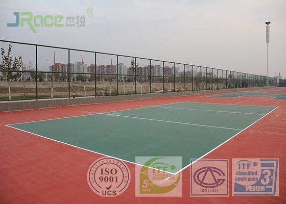 All Weather Acrylic Sports Flooring , Self Leveling Rubber Sports Flooring