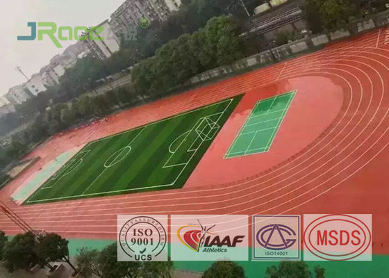 Plastic Flooring Casting Jogging Track Flooring Water Permeable For Sport Field