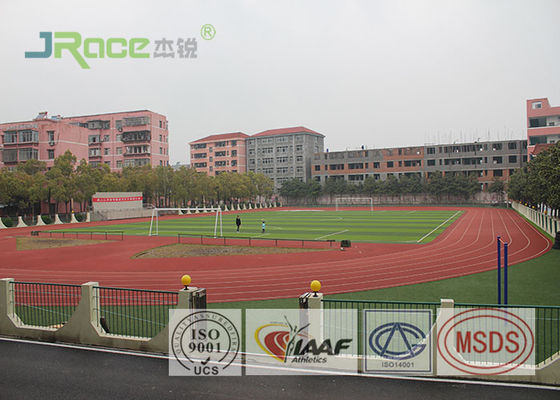High School Athletic Athletics Running Track Surface 8 Lanes , 13mm Thickness