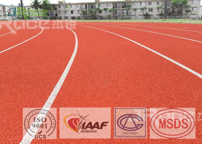 Synthetic Rubber SPU Track and Field Flooring UV Resistance For Tartan Track